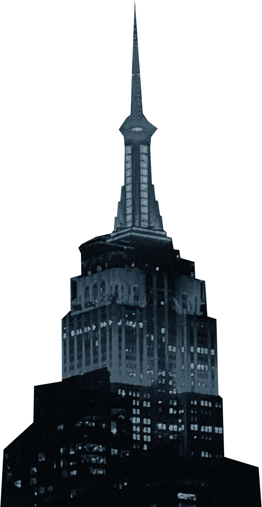 t7 back, empire state building black&white